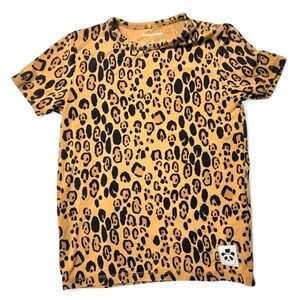 Mini Rodini Brown Leopard Print Shirt